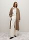 Long coat in beige wool blend, oversized fit_0