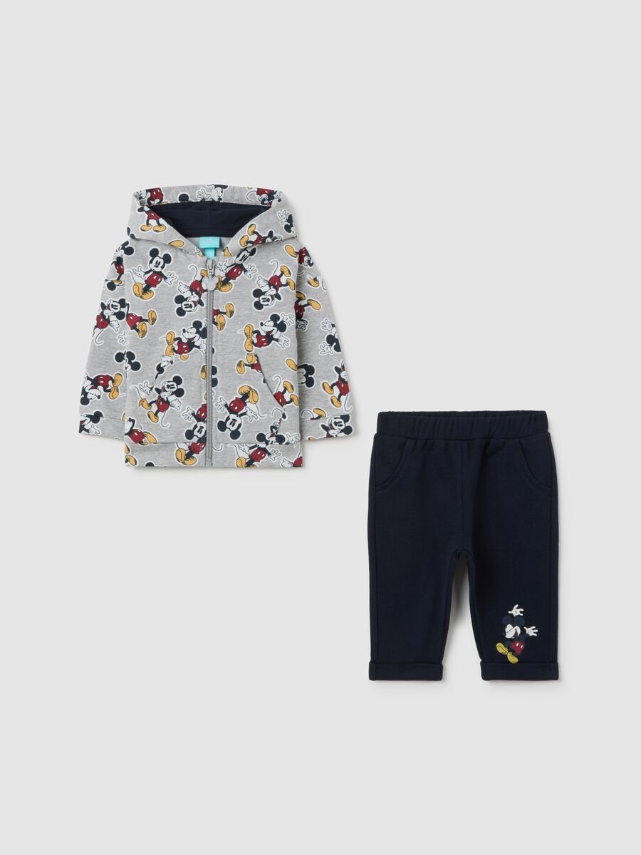 Multicolour pure cotton baby set with Mickey Mouse print_0