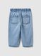 Blue denim jeans in cotton blend regular fit for baby girl_1