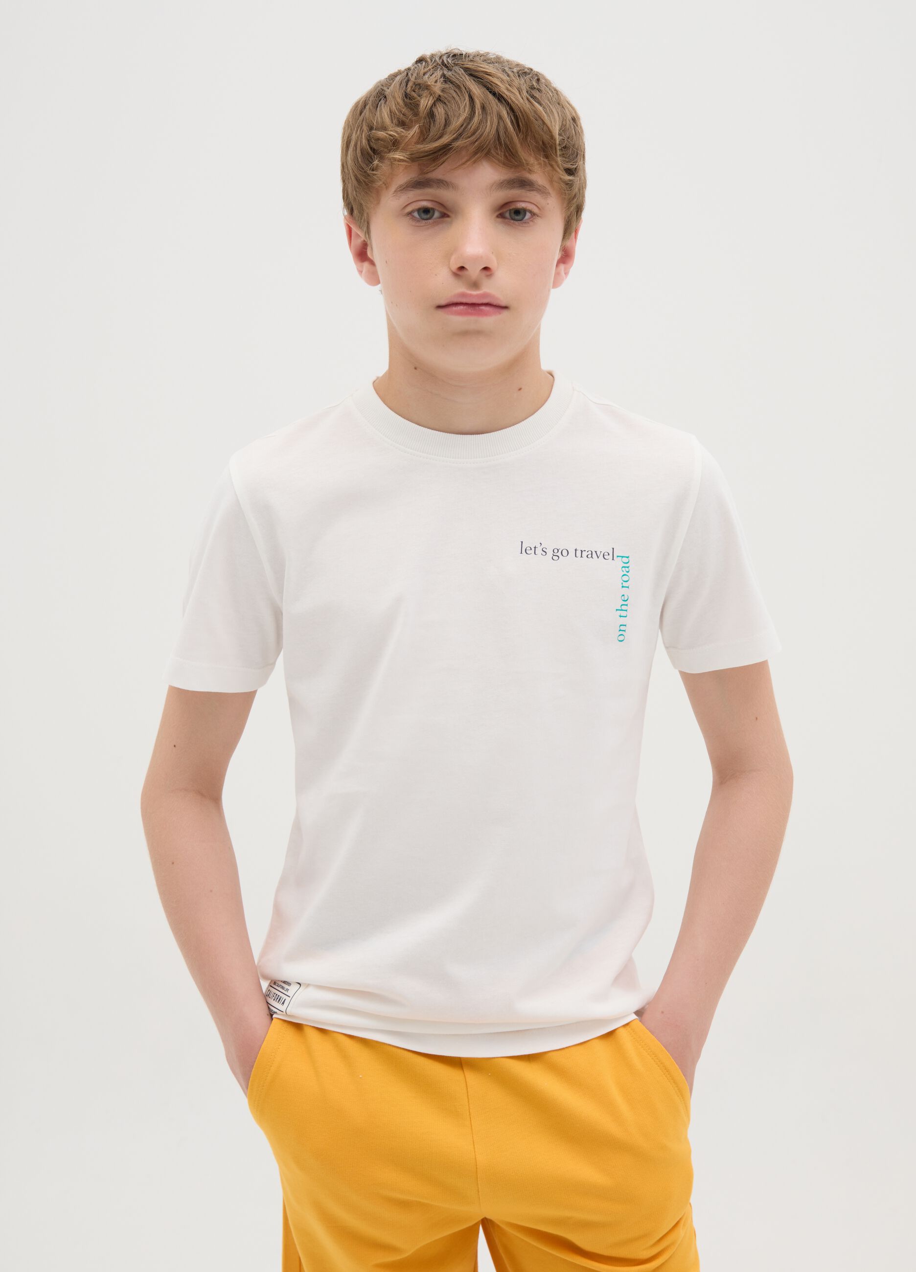 OVS Kids Pure Cotton White T-Shirt