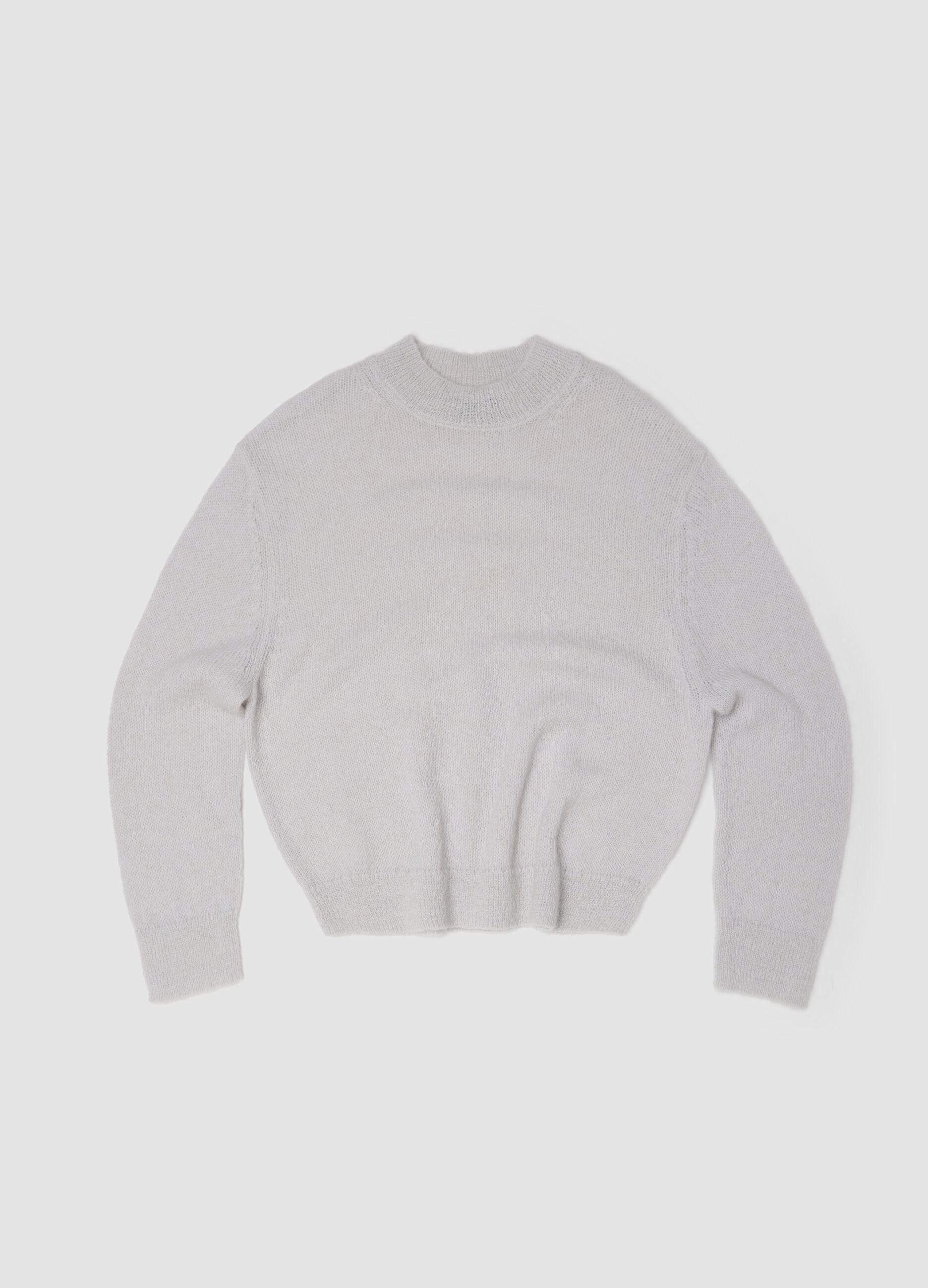 Mohair Crew Neck in Light Beige