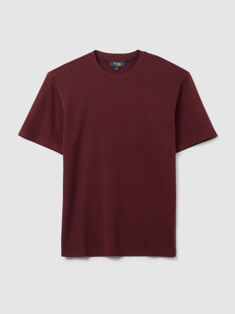 Pure Cotton Red T-shirt Relaxed Fit_4