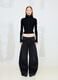 Black Ribbed Knit Full-Zip_4