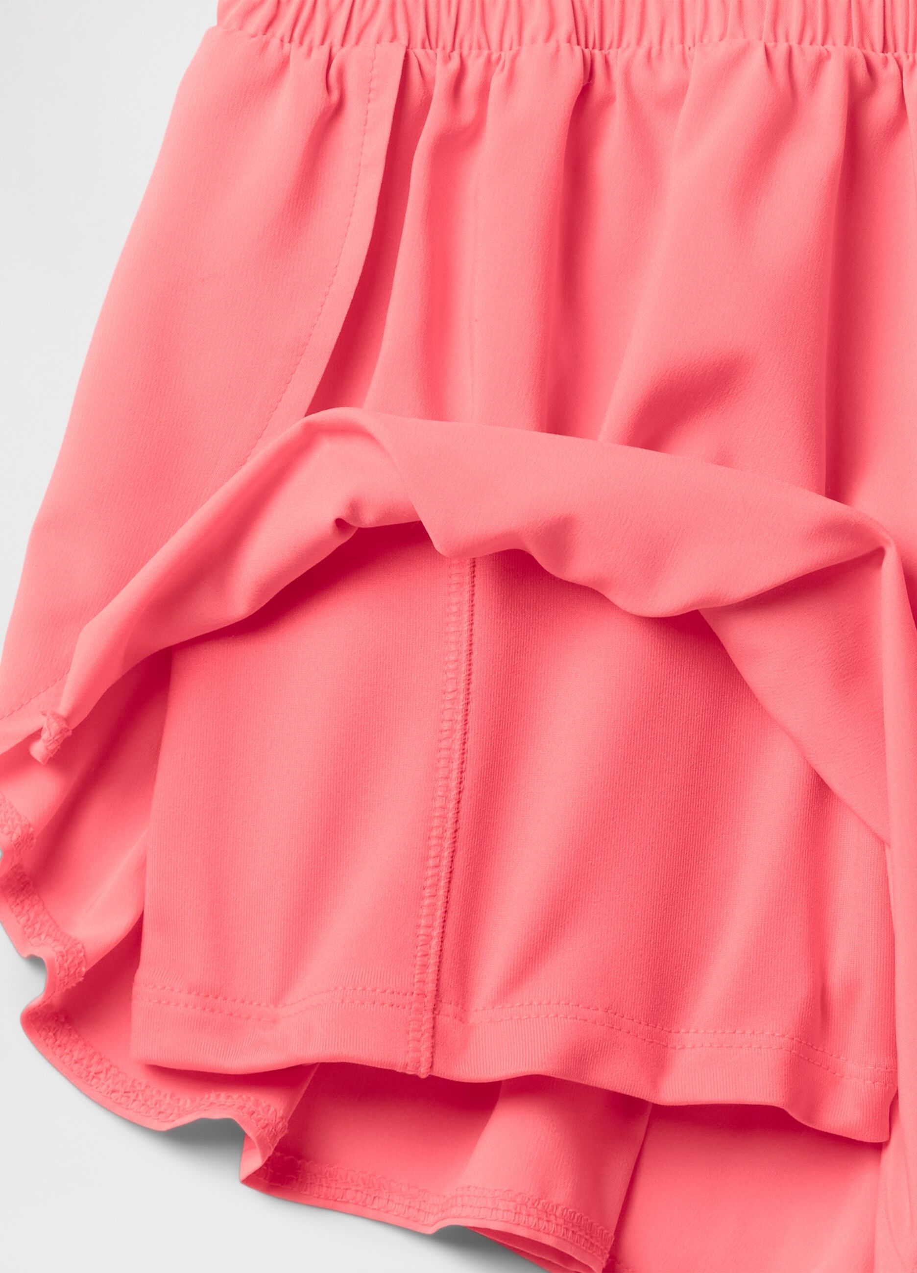 Pink shorts in lightweight fabric