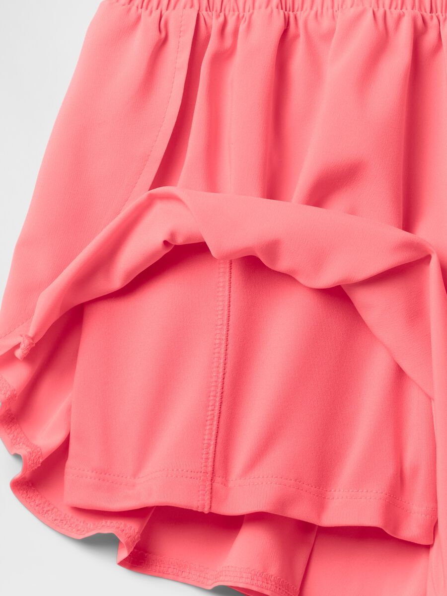 Pink shorts in lightweight fabric_4