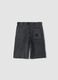 Grey cotton-blend oversized-fit boys' shorts_4