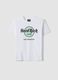 White 100% cotton T-shirt with Hard Rock Cafe logo, regular fit_0