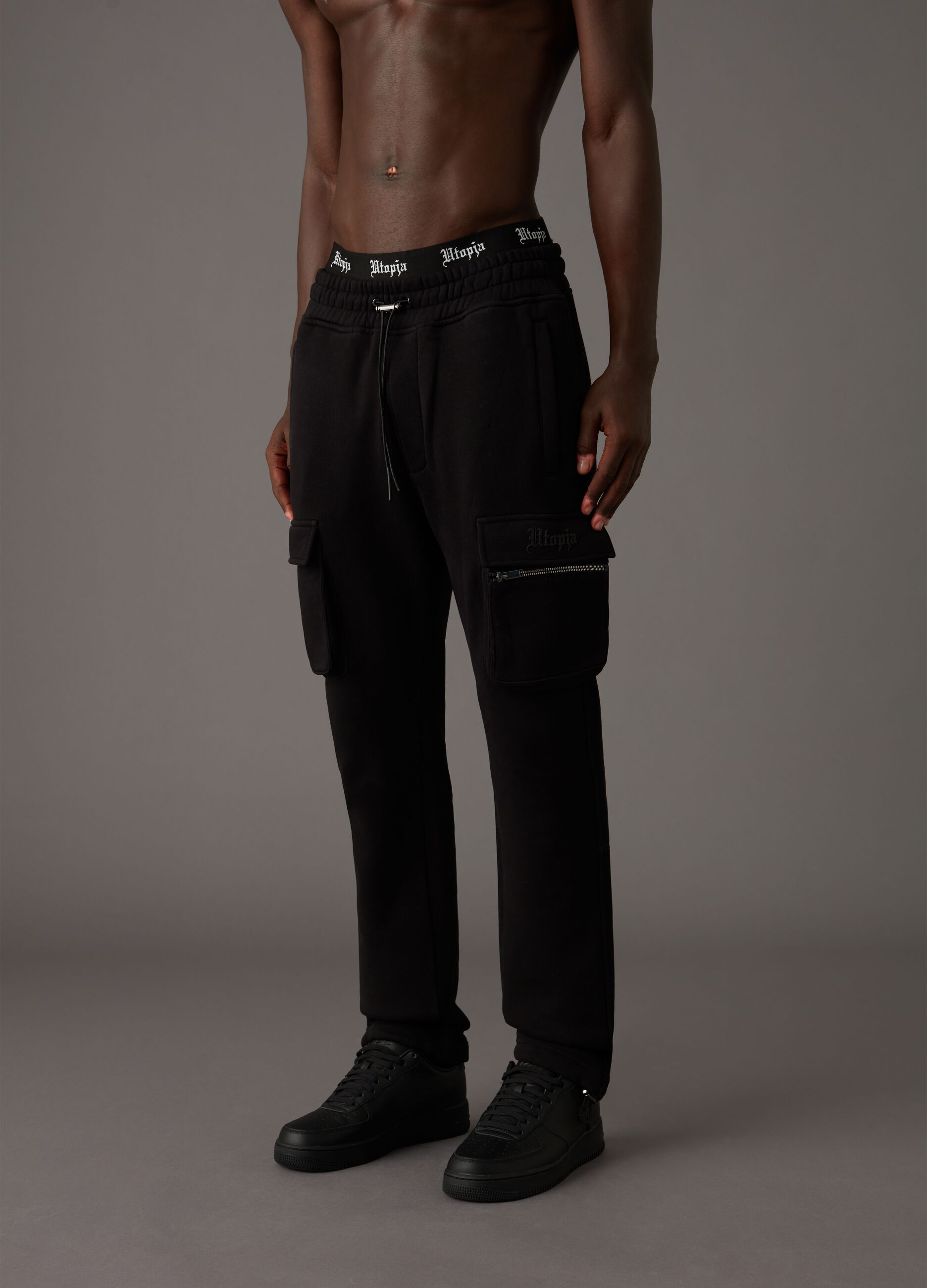 Cargo Sweatpants Black_1