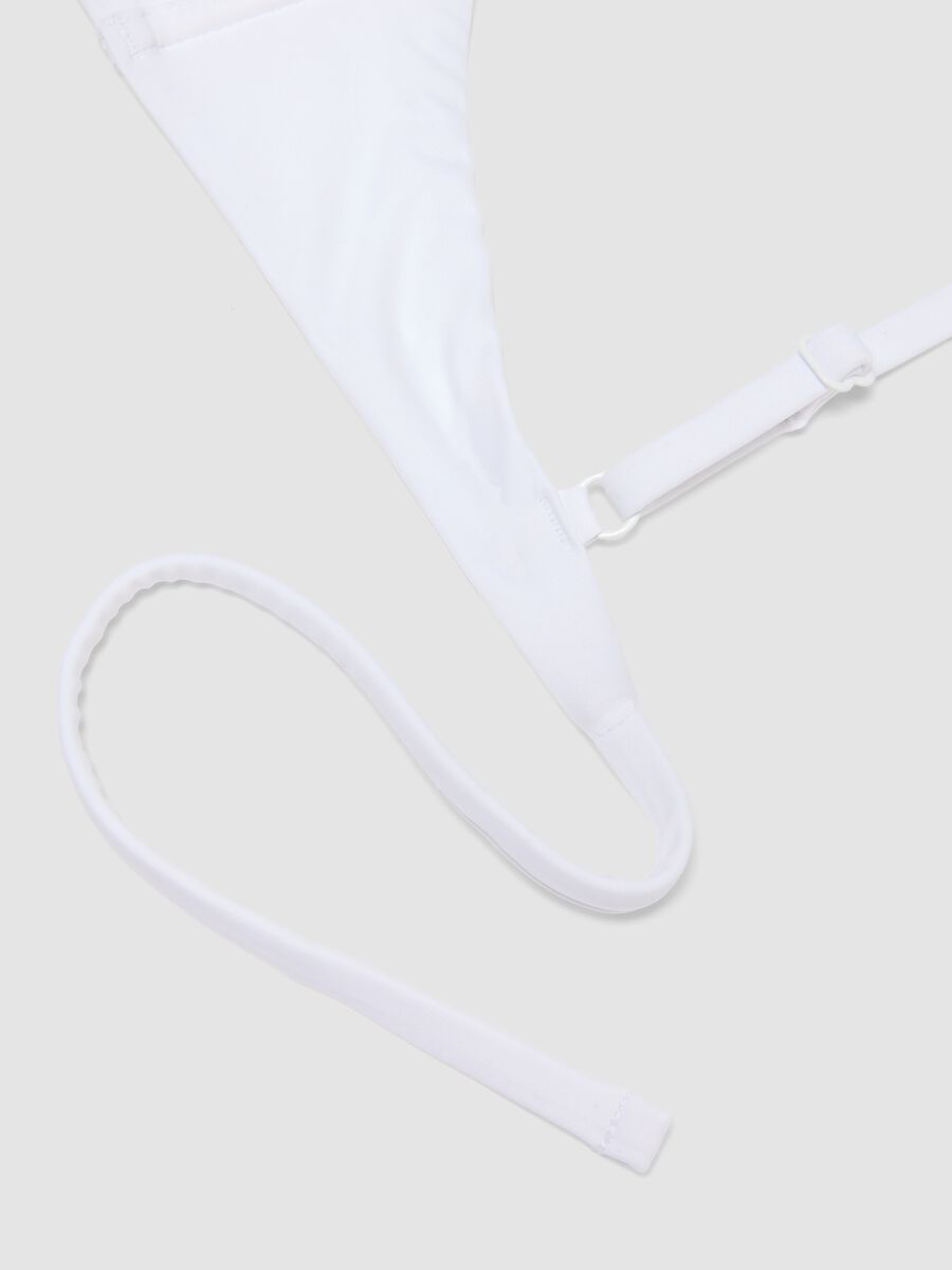 Top bikini triangolo bianco in tessuto elasticizzato_5