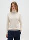 Beige High Neck Regular Fit Jumper_1