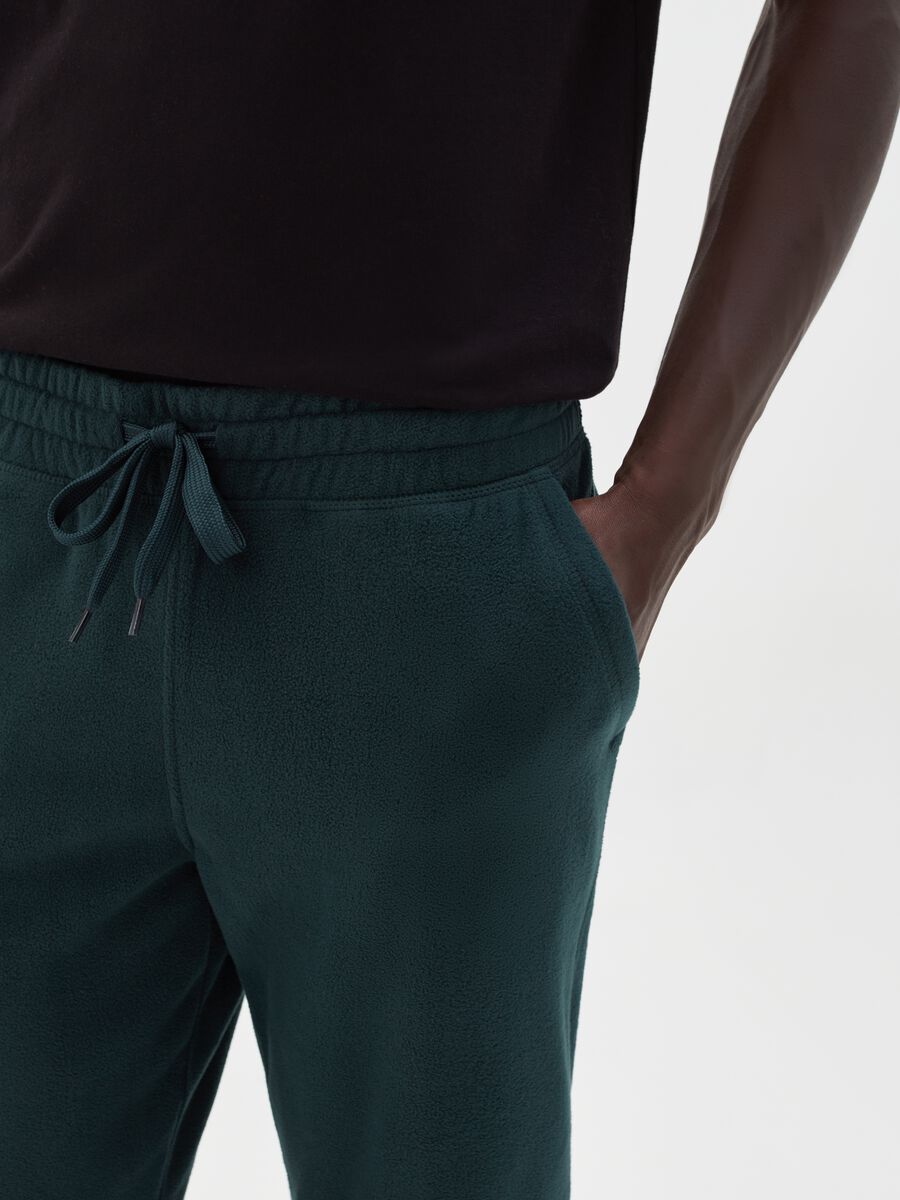 Joggers in pile con coulisse_3
