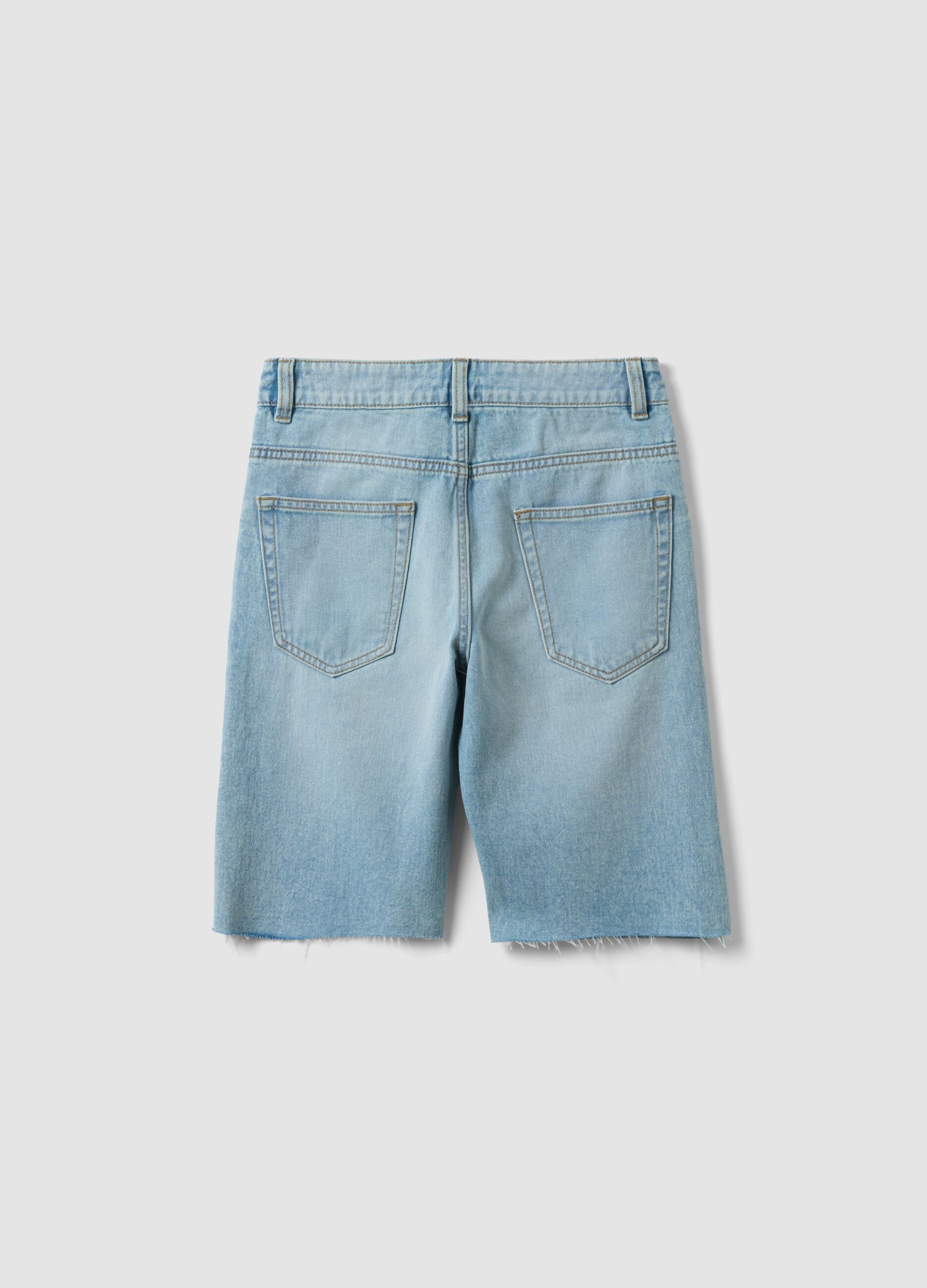 Boys&rsquo; light blue denim shorts, regular fit