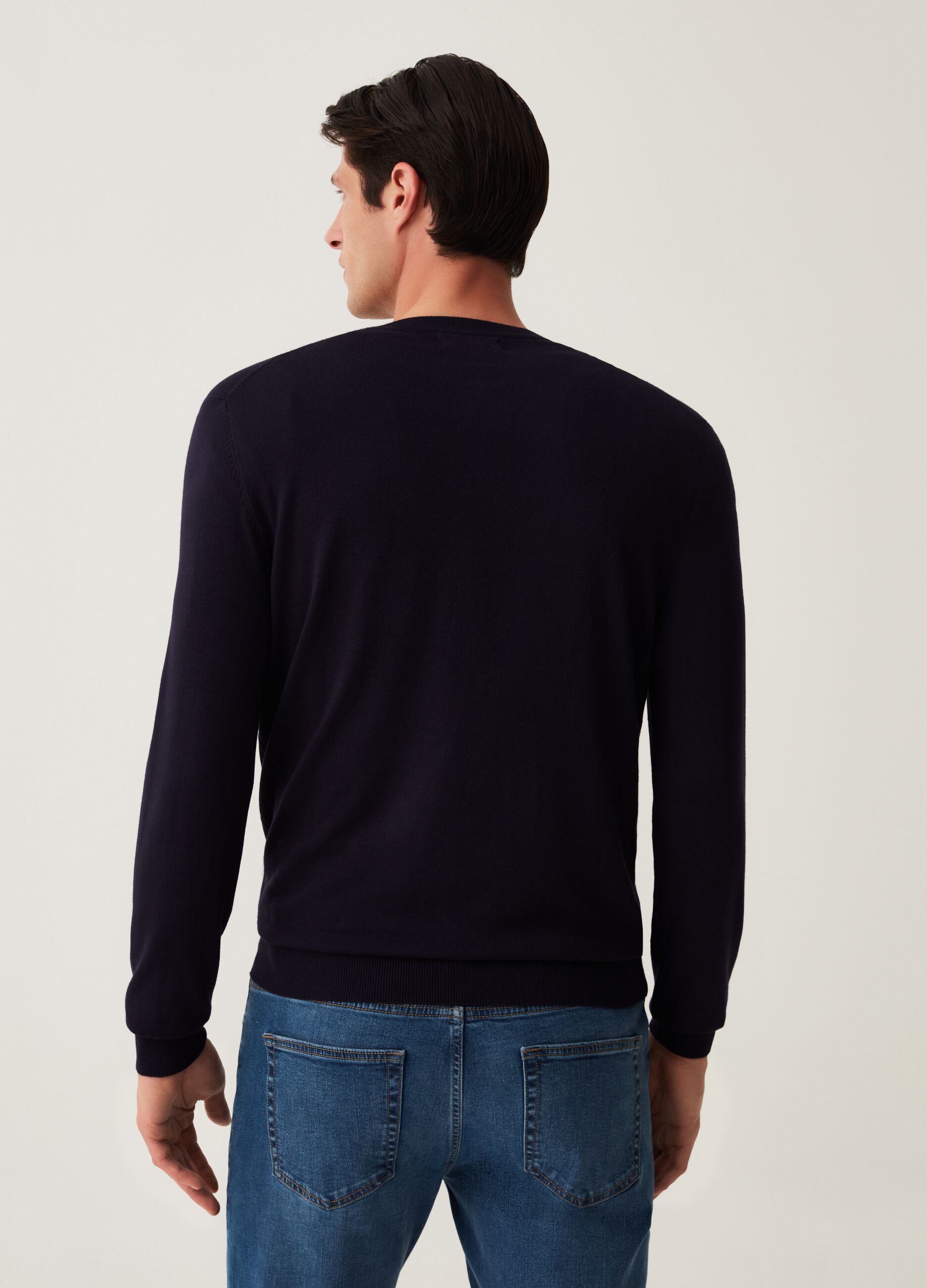 Pullover con scollo rotondo