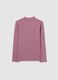 Girls' pure cotton pink regular fit top_1