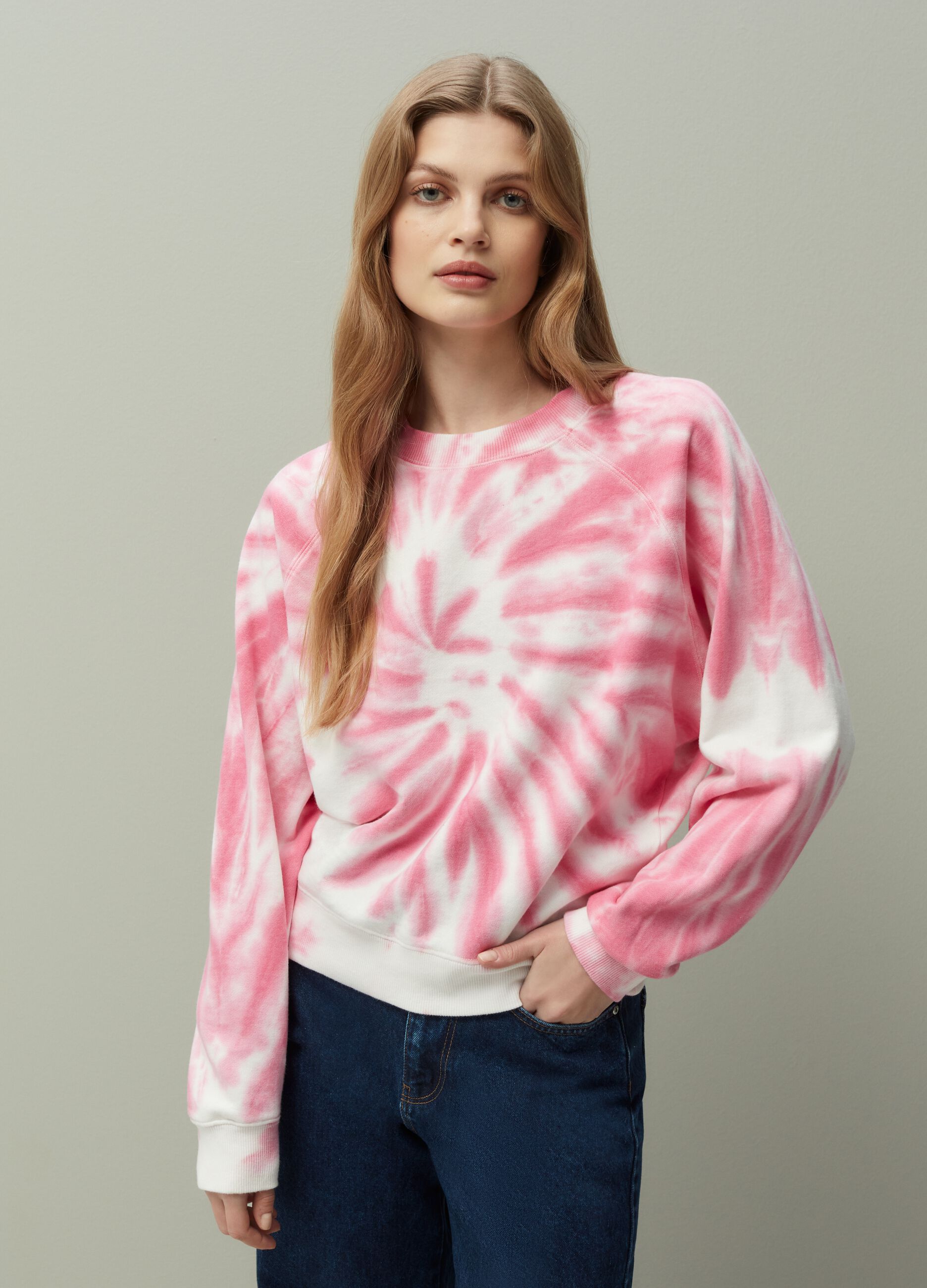 Felpa girocollo Tie Dye_0