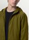 Green hooded rain jacket with zip for boys_2