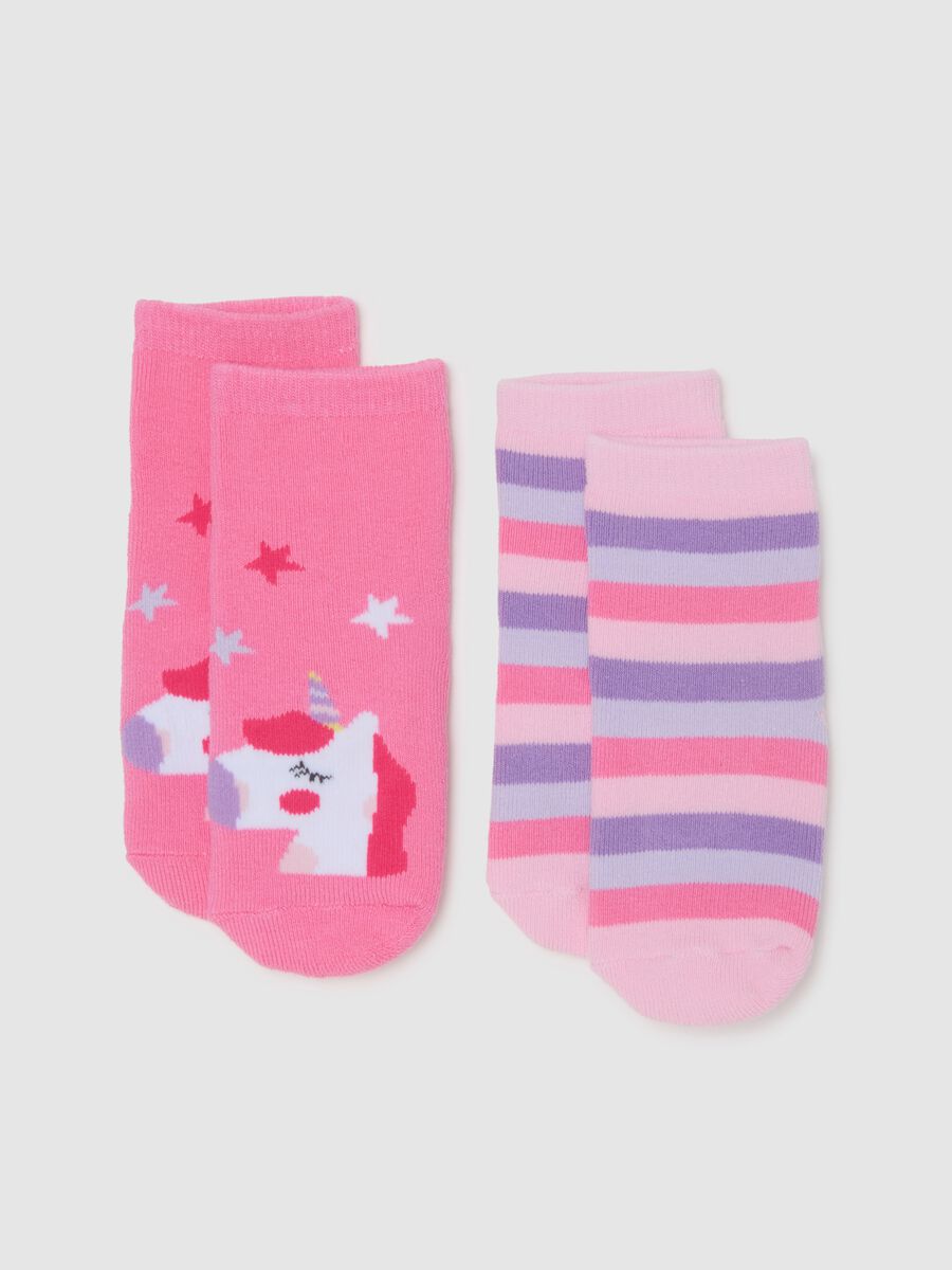 Girls' Multicolor Cotton Stretch Socks_0