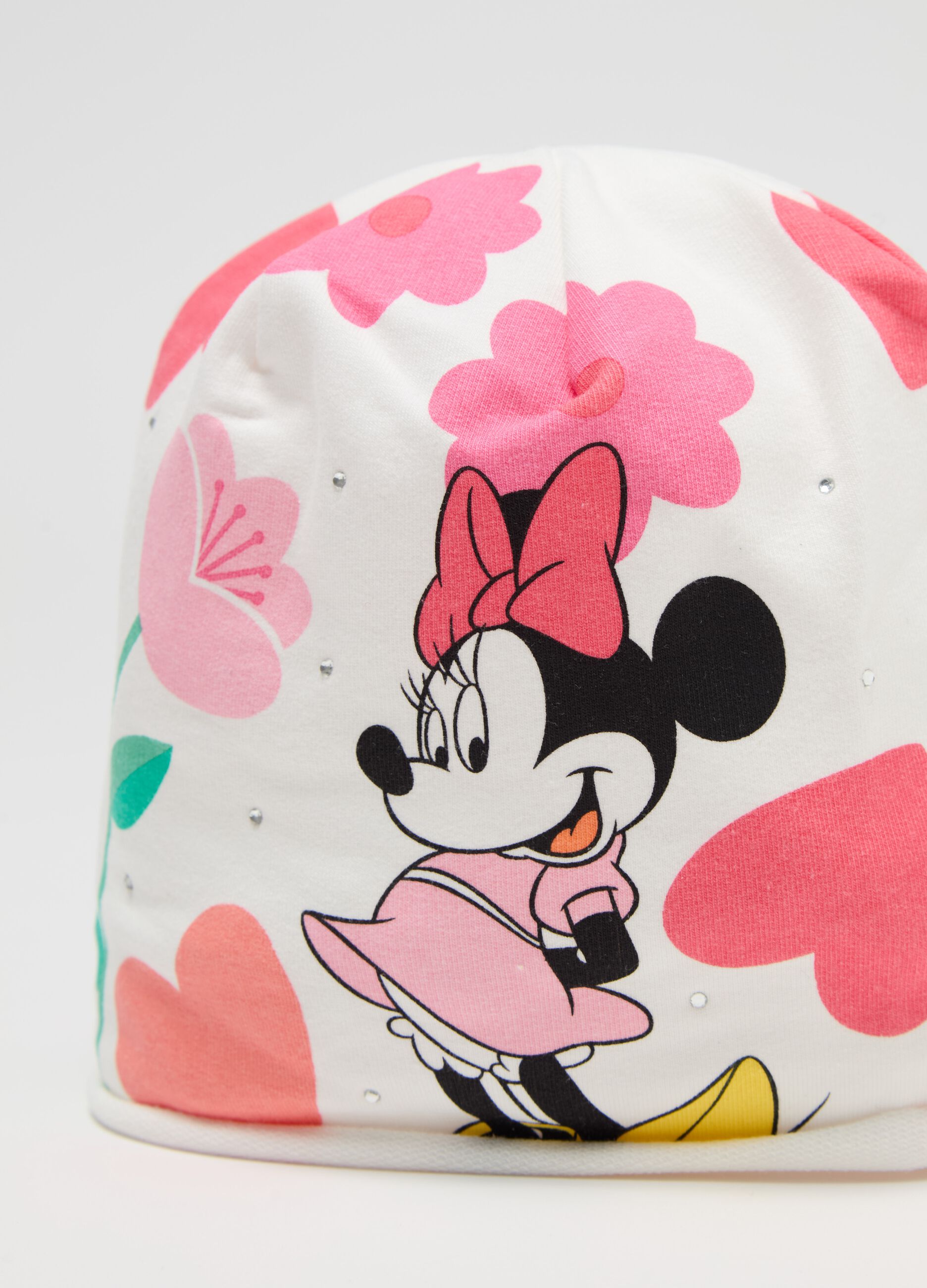 Berretto in French Terry stampa Minnie