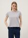 Regular-fit multicolour striped pure cotton short-sleeve T-shirt_2