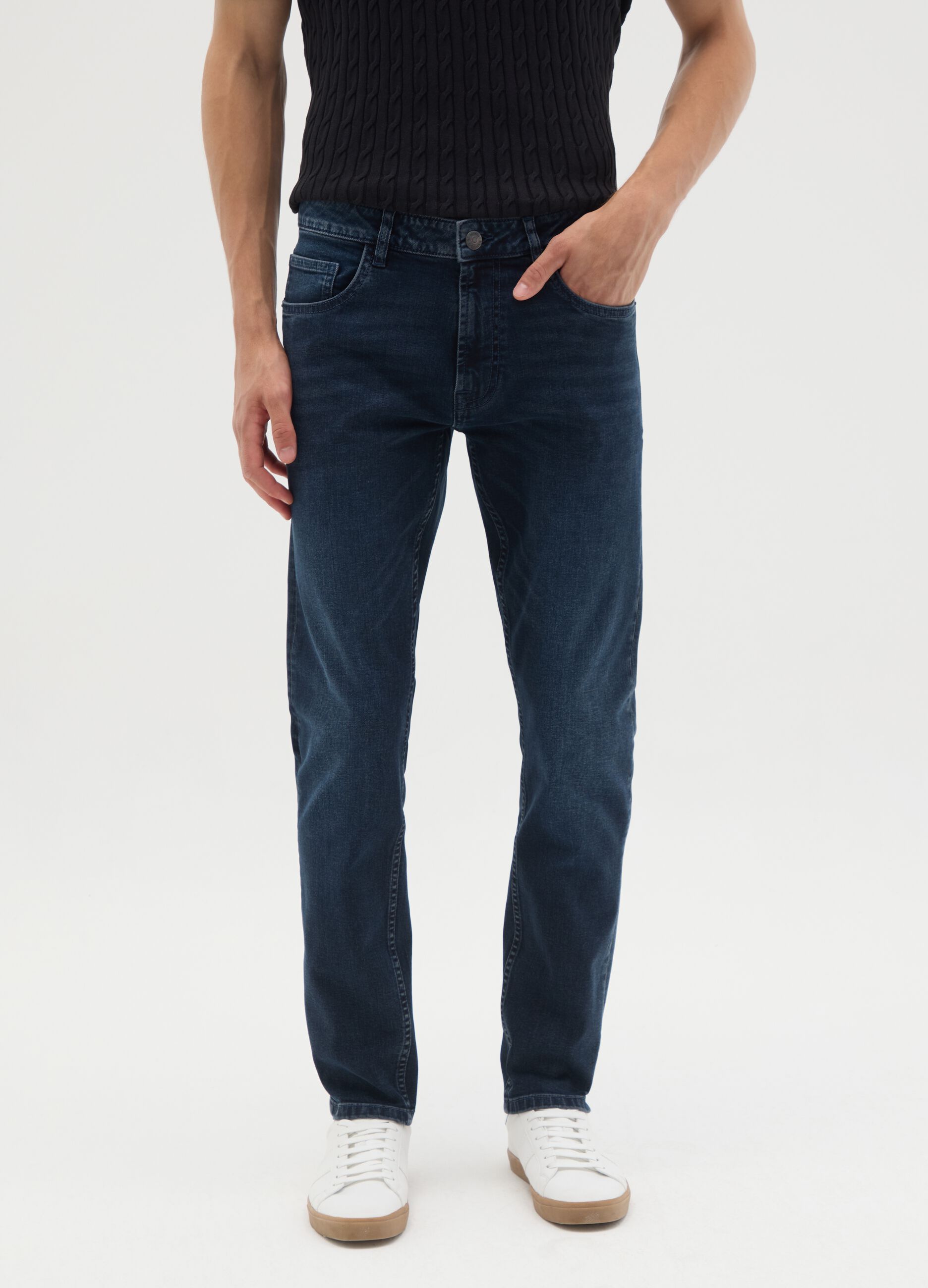 Blue Skinny Fit Denim Jeans