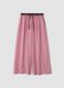 Pink pure viscose striped pyjama trousers_0