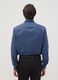 Blue pure cotton shirt with French collar, regular fit, easy iron_3