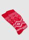 Red Elasticated Cotton Blend Christmas Socks_2