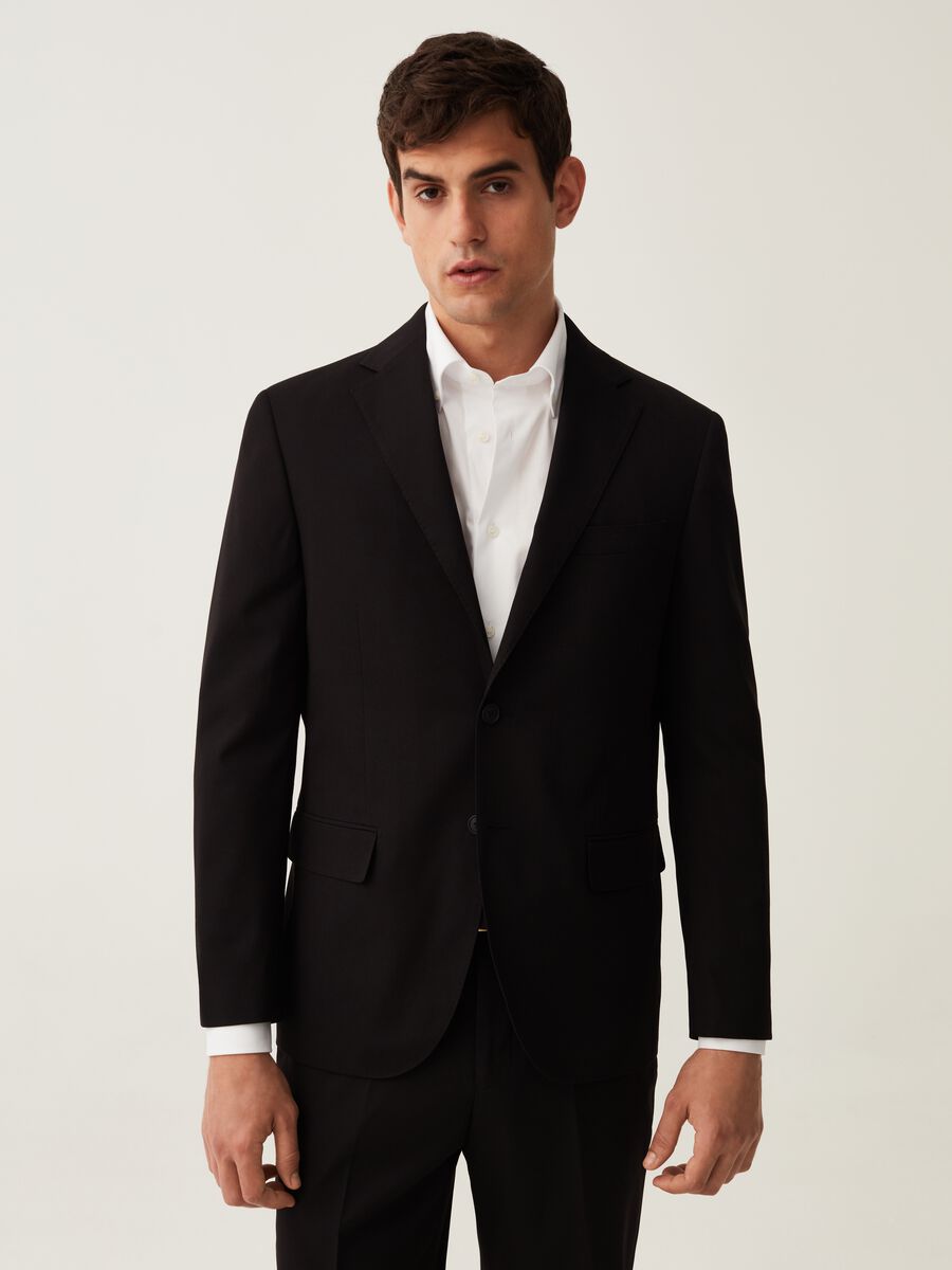 Blazer regular fit nero_0