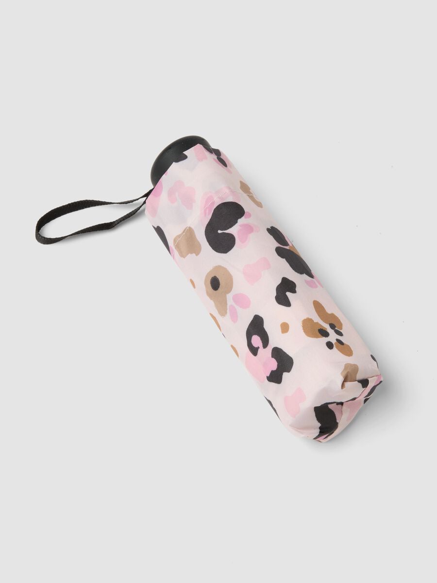 Multicolour foldable umbrella with animal print_2