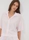 Pigiama rosa in pura viscosa con scollo a V a righe regular fit_2