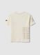White kids&rsquo; pure cotton T-shirt with Cars print, oversized fit_1