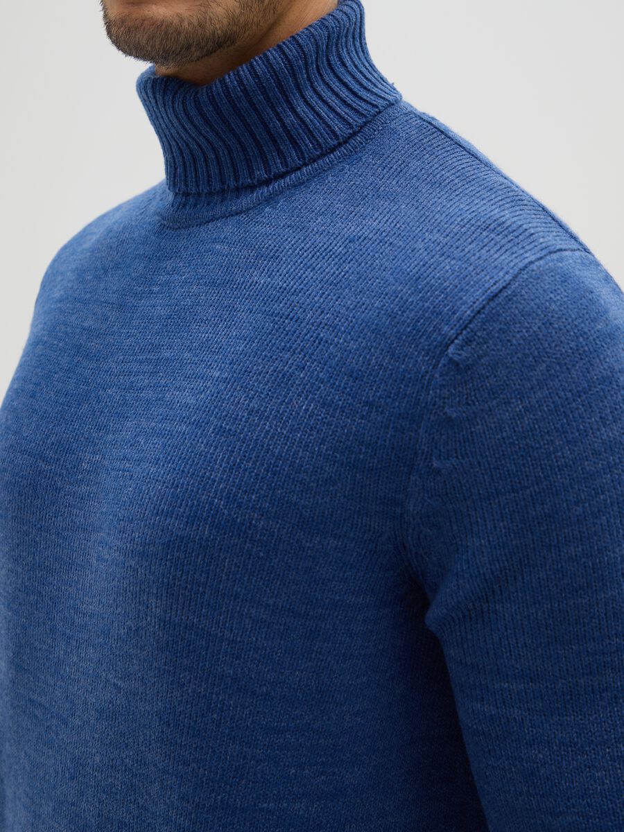 Blue Acrylic Turtleneck_3