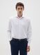 Men's white pure cotton easy iron shirt_0