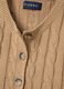 Ribbed cardigan with cable-knit design_5