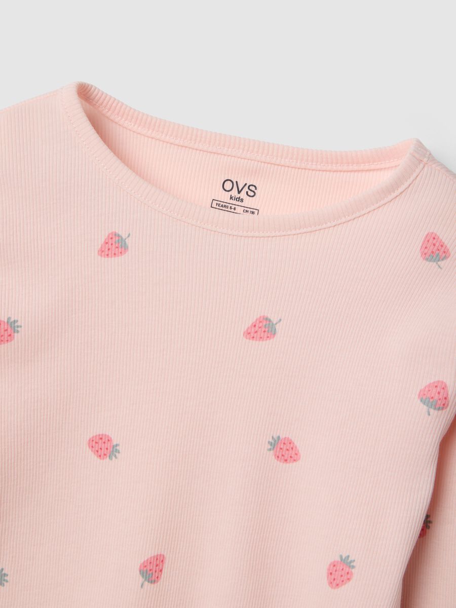 Long Pink Pajamas in Organic Cotton_2