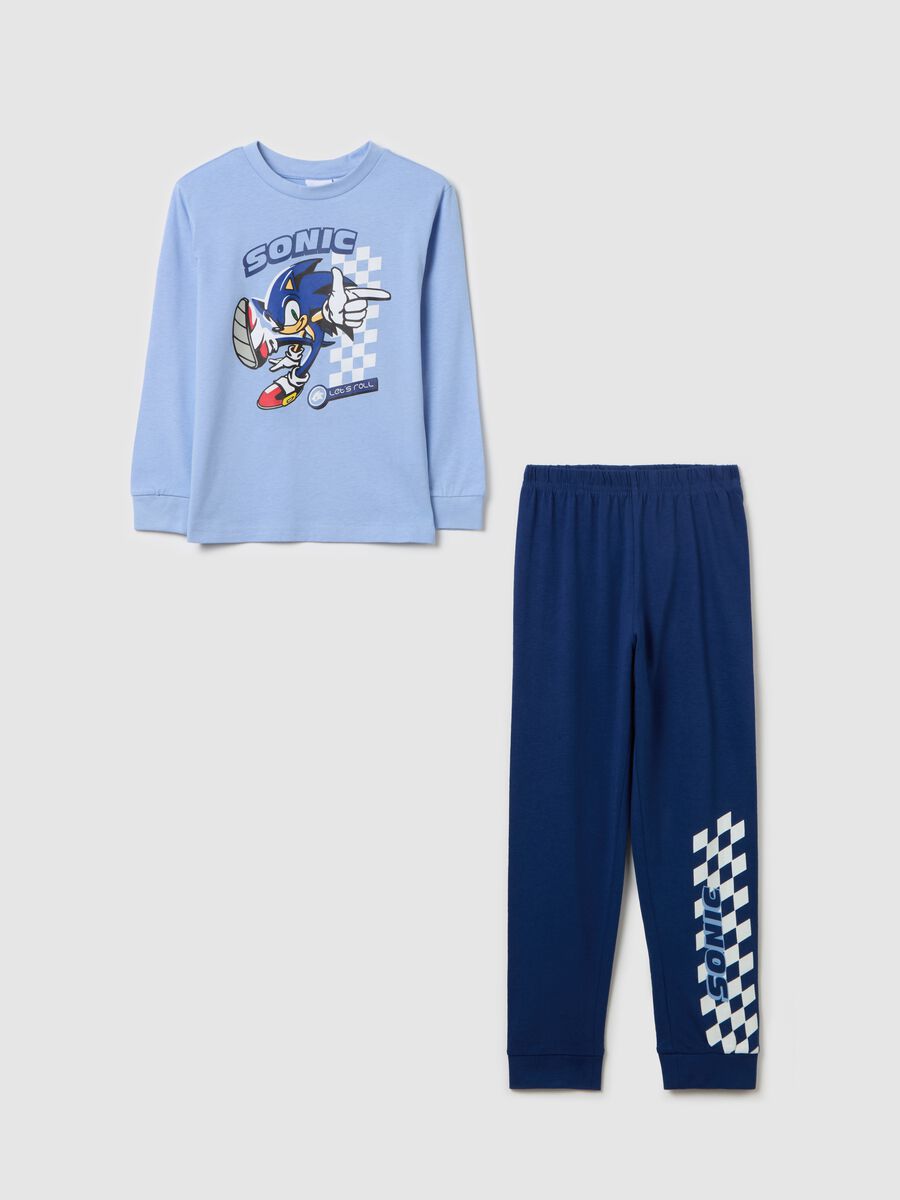 Cotton pyjamas with Sonic print_0