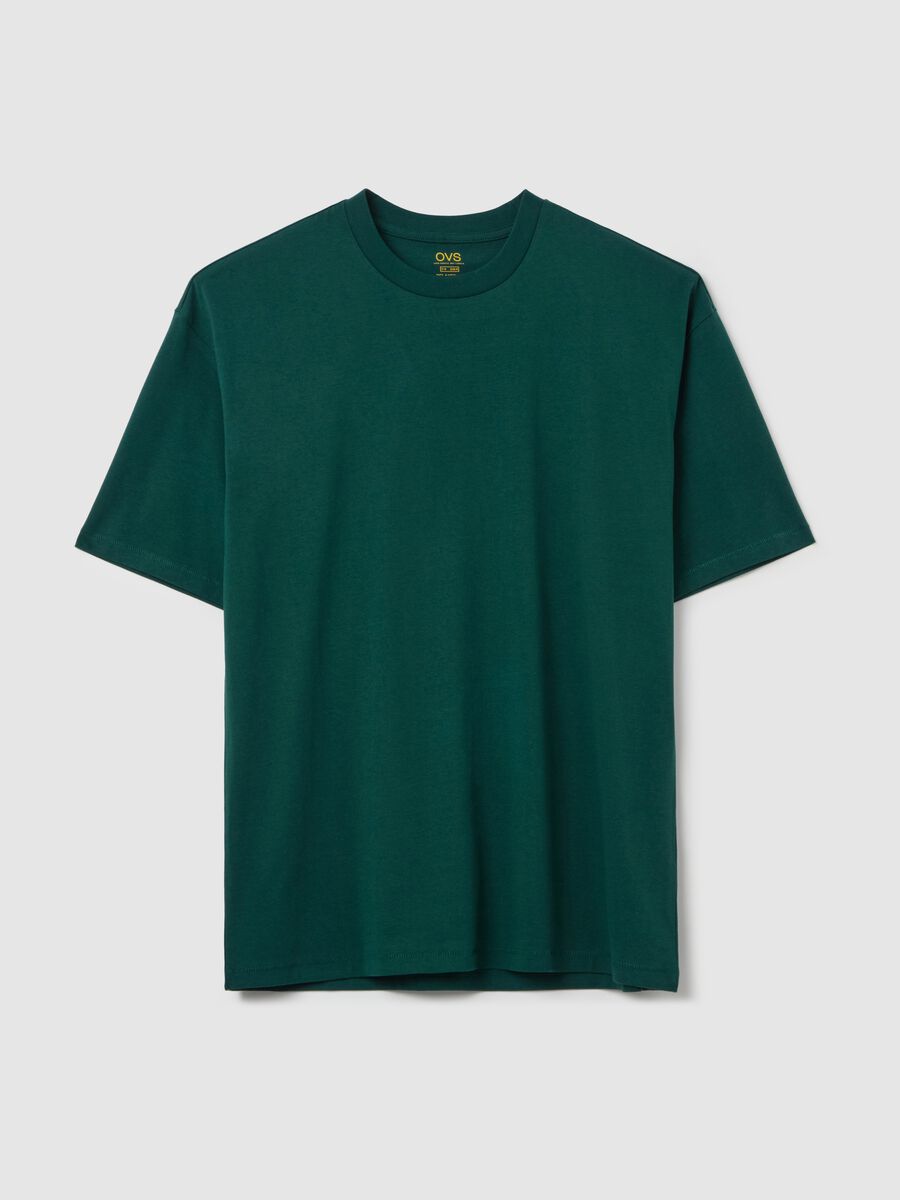 Solid colour T-shirt in organic cotton_4