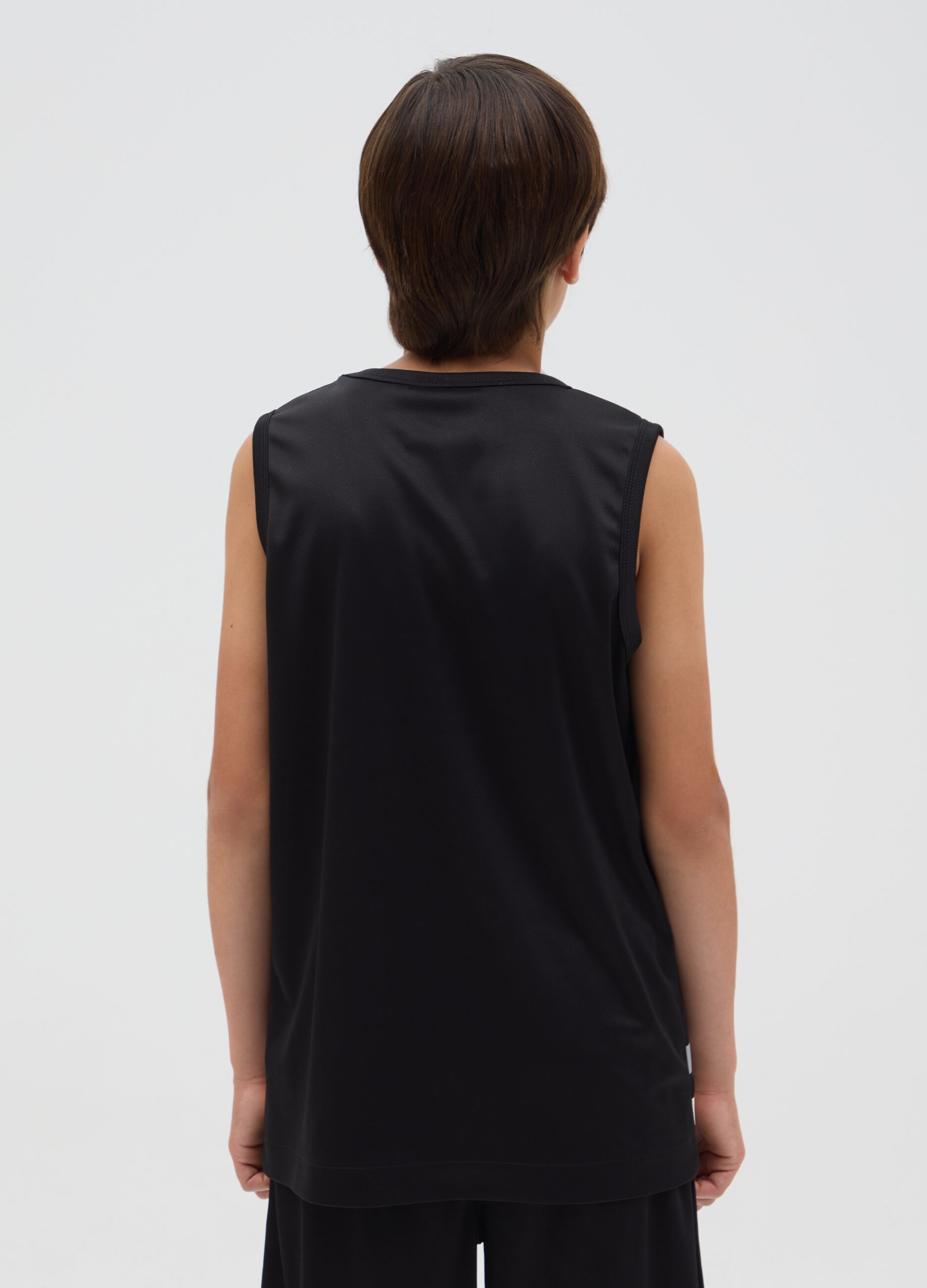 Kids' Black Regular Fit Vest with Las Vegas Raiders Logo