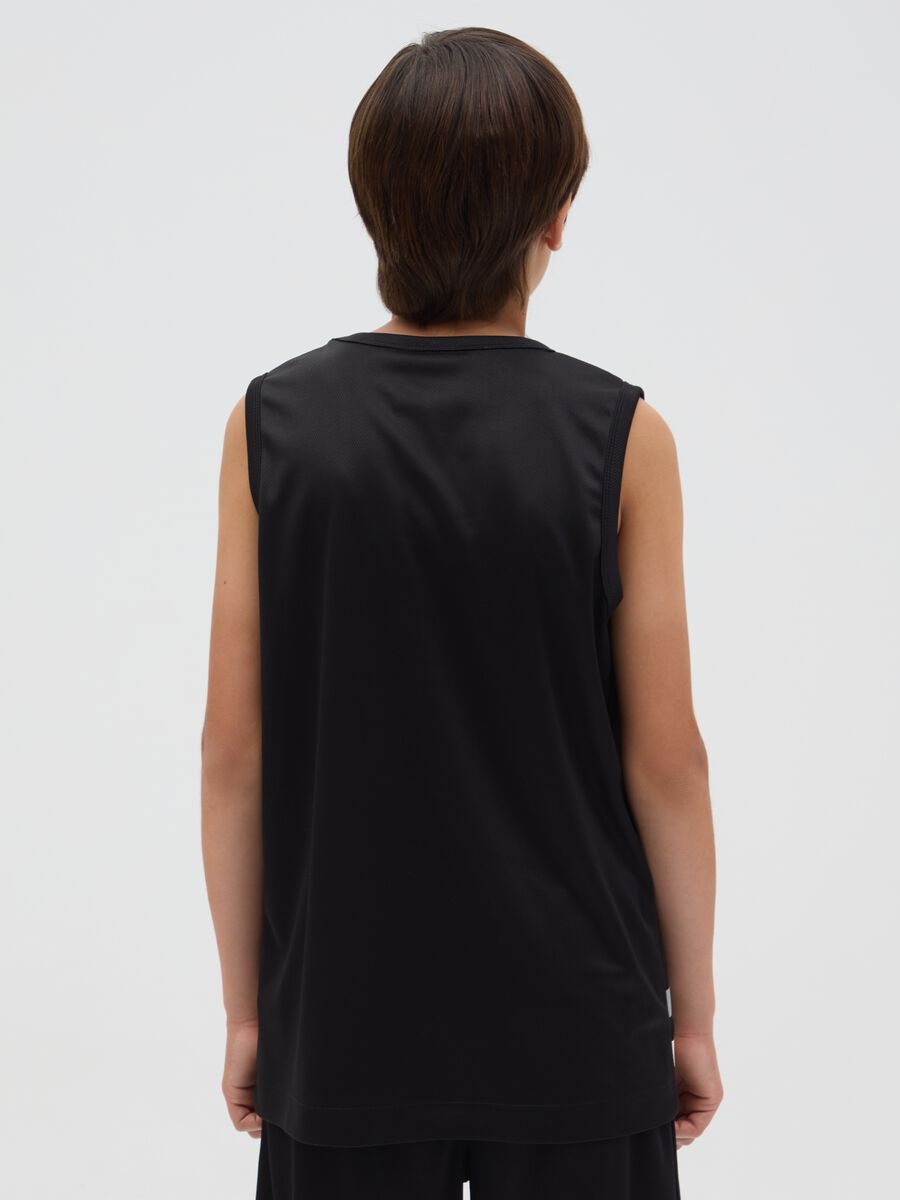 Kids' Black Regular Fit Vest with Las Vegas Raiders Logo_1