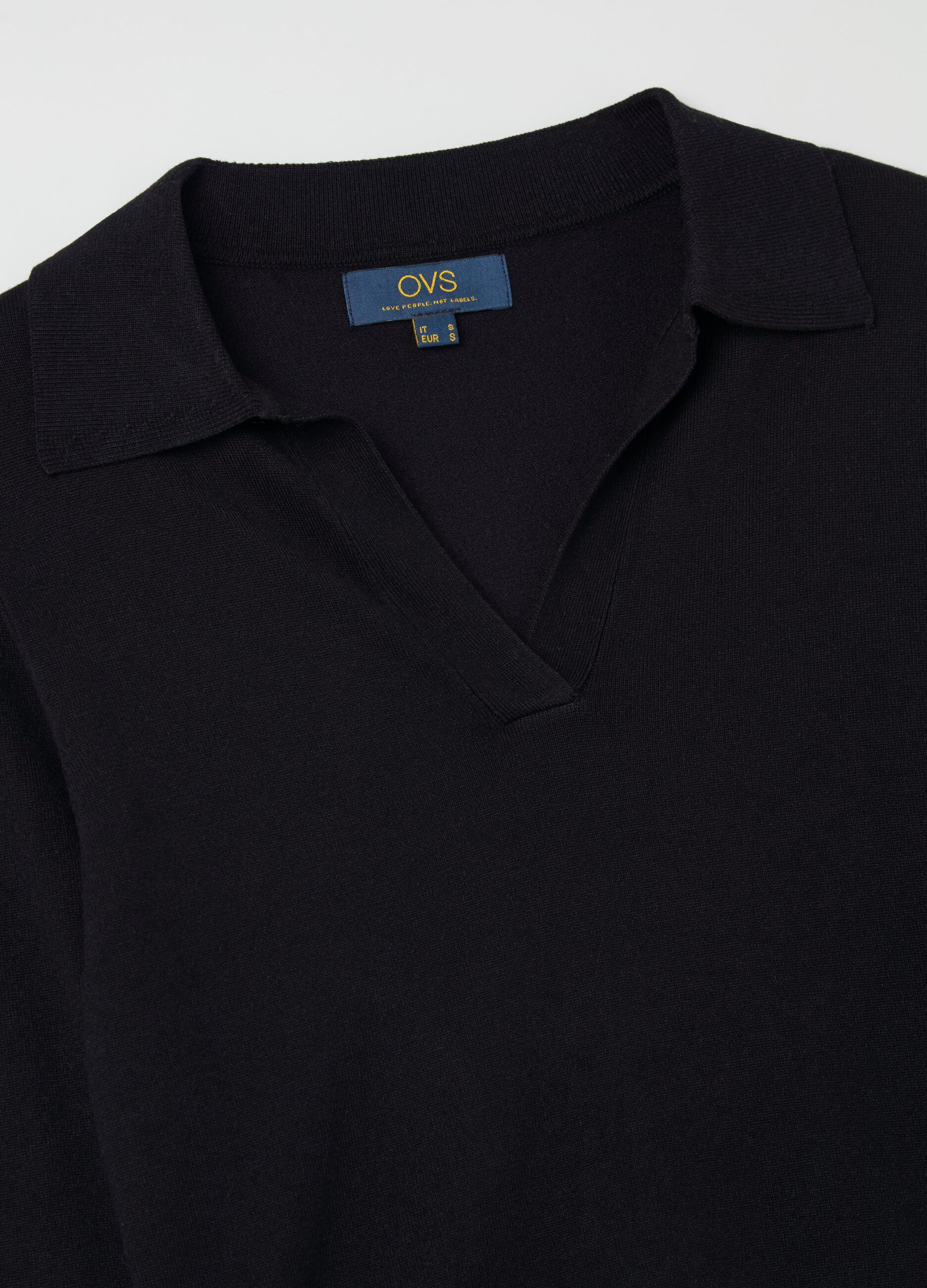 Top with polo neck