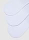 White Invisible Cotton Blend Socks Tripack_1