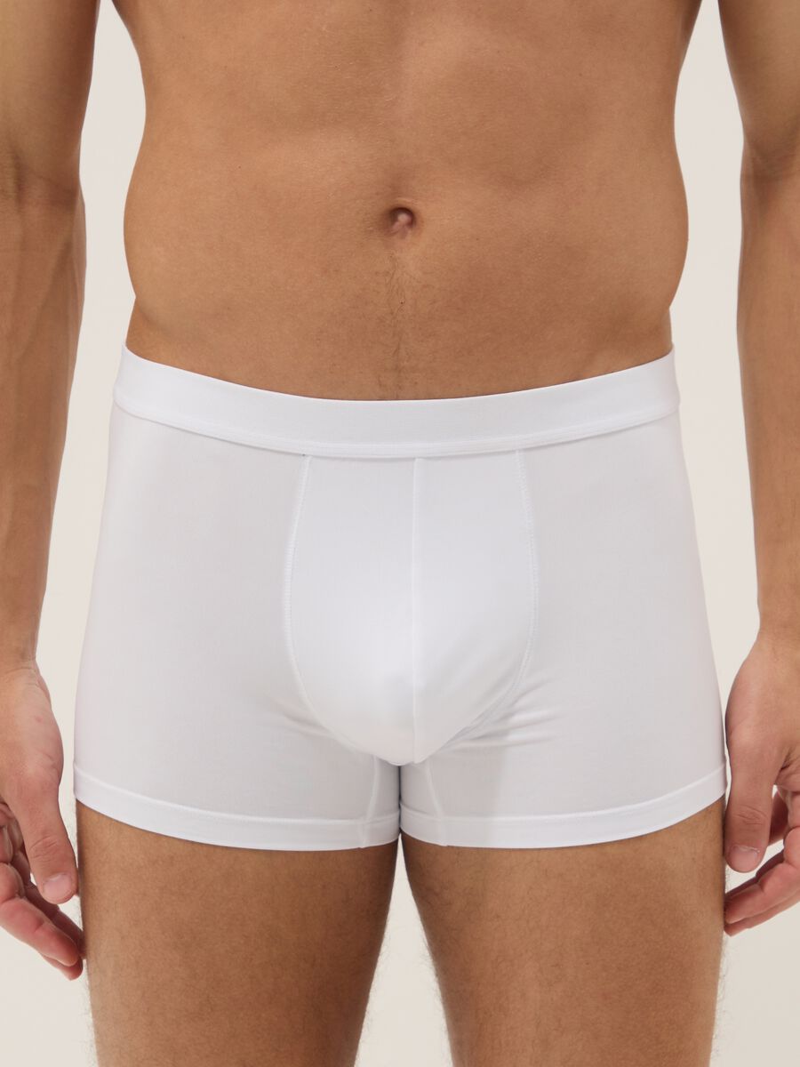 Tripack Regular Fit White Boxers_1