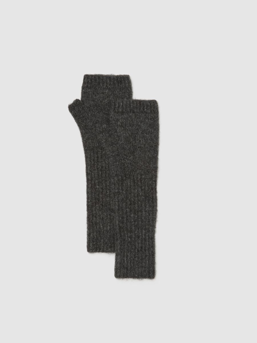 Grey Fingerless Gloves_0