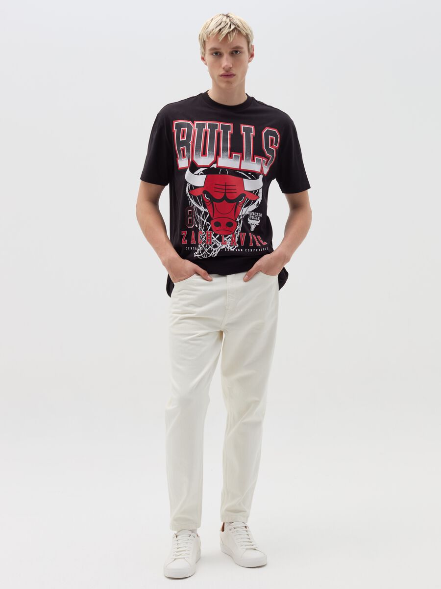 T-shirt with Chicago Bulls print_1