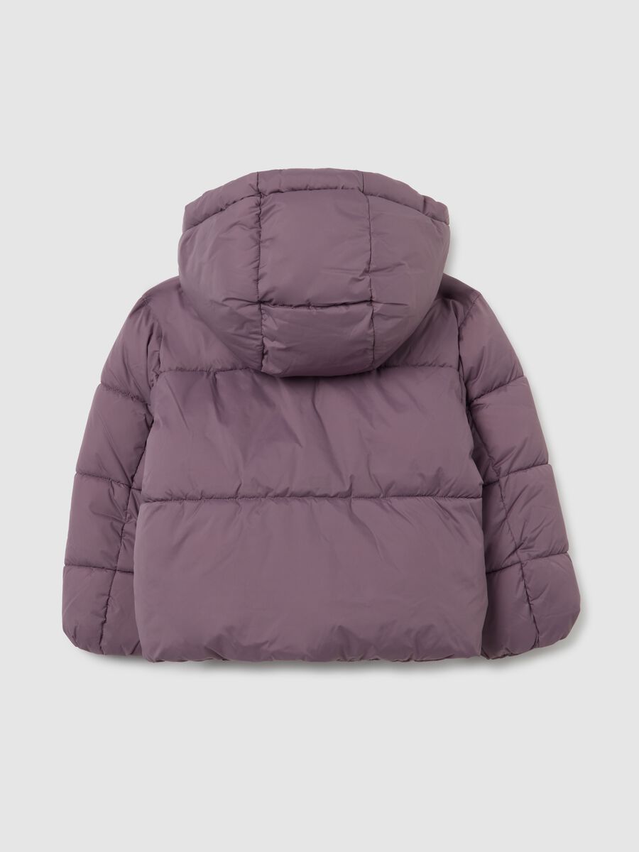 Malva Purple Kids' The Iconic Puffer Jacket with Hood_1