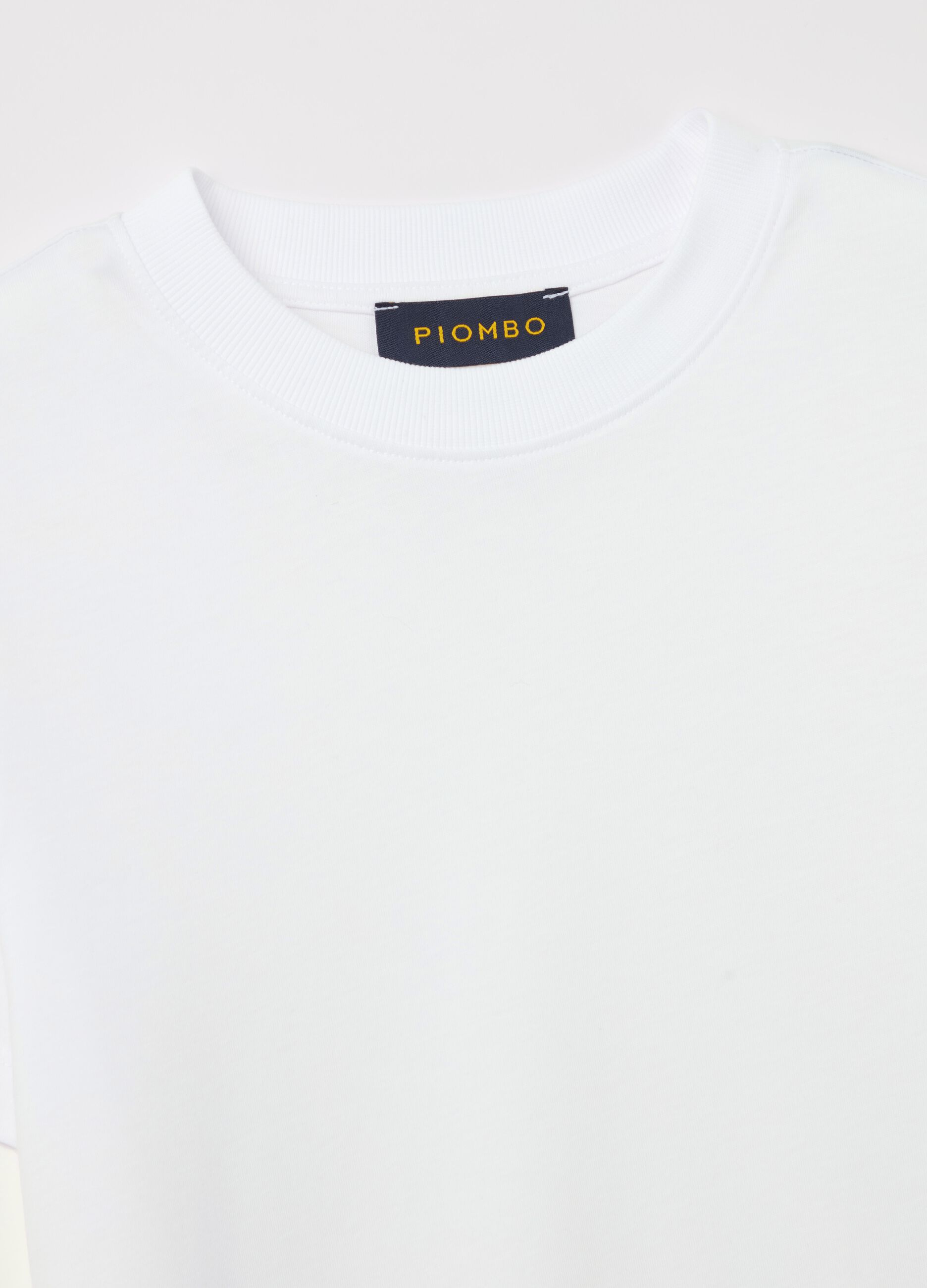 T-shirt girocollo in cotone