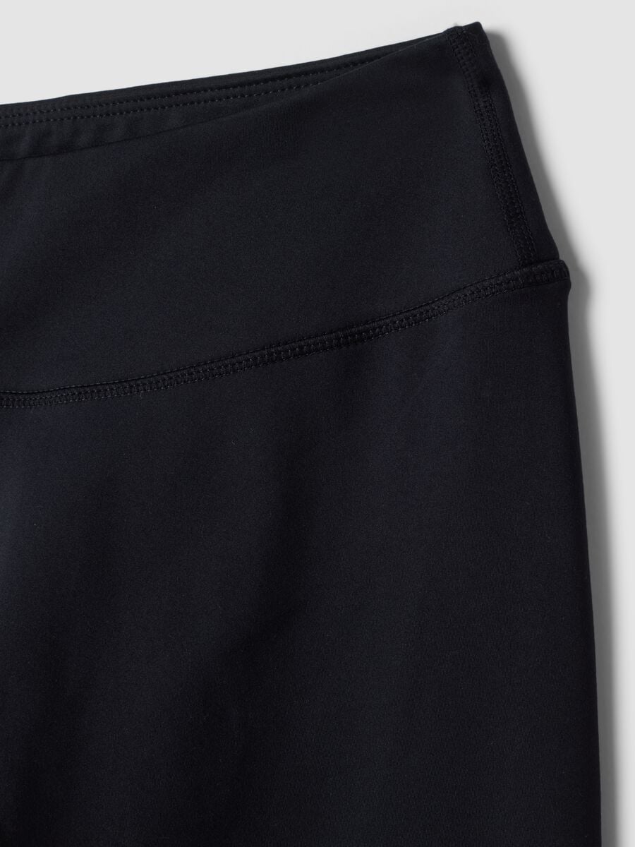 Black high-waisted stretch leggings_7