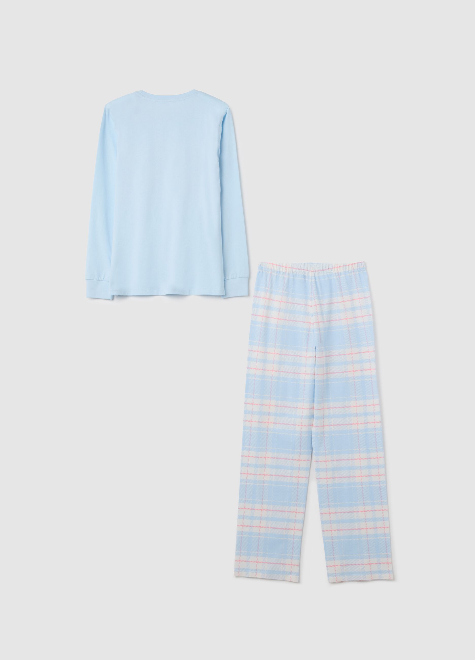 Girls' multicoloured pure cotton regular fit pyjamas