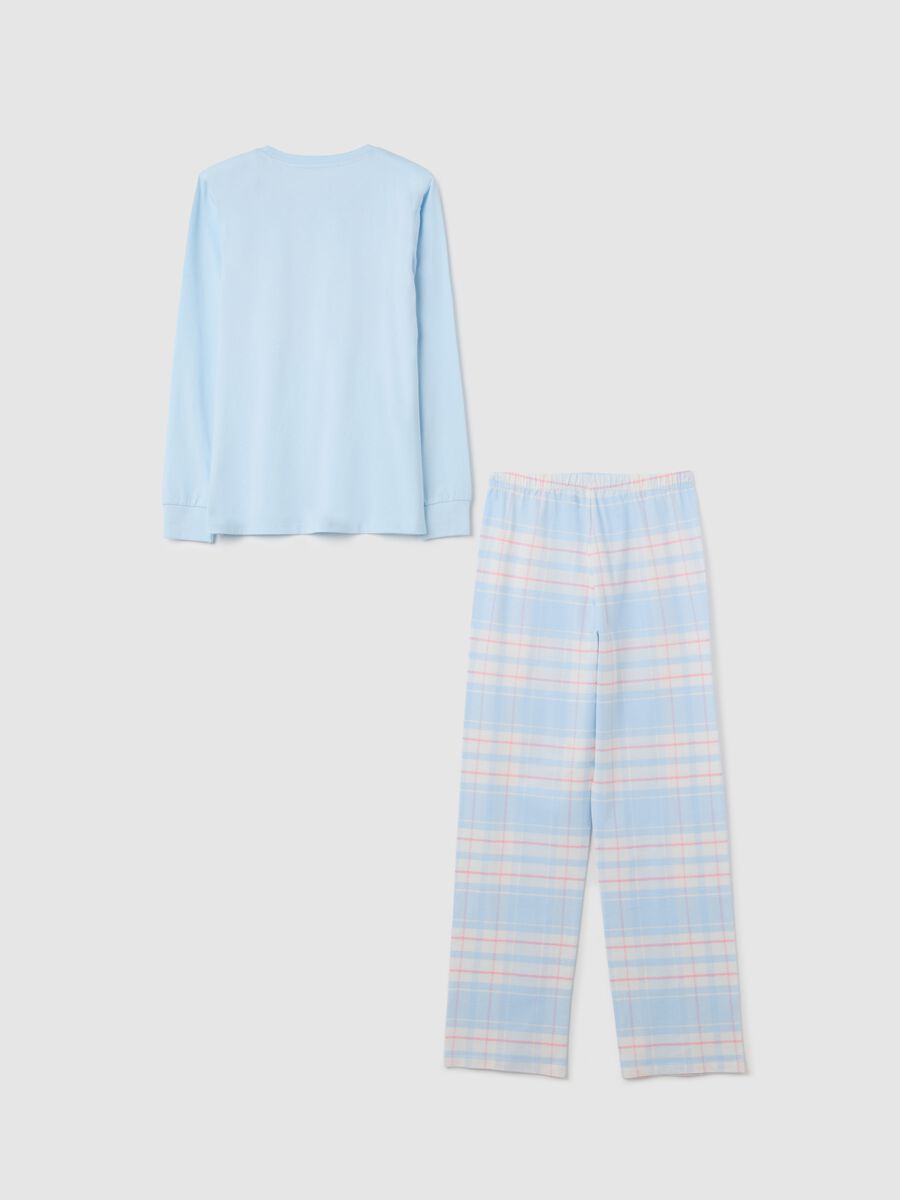 Girls' multicoloured pure cotton regular fit pyjamas_1