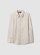 Grey striped shirt with classic collar, regular fit_0